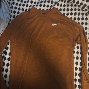 Nike Burnt Orange Long Sleeve Top